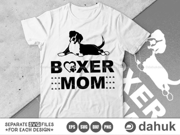 Boxer Mom SVG: A Graphic Design Asset for Crafts
