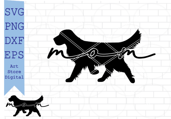 Golden Retriever Mom Svg for Blog and Website Graphics