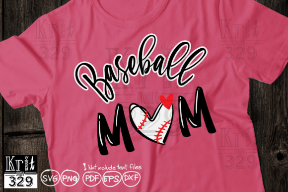 Hand Drawn Heart Baseball Mom Svg for Crafts and Graphics