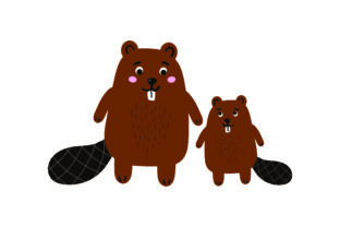 Mom and Baby Beavers Crafts for Local Business Branding