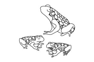 Mom and Baby Frogs Crafts Mandalas