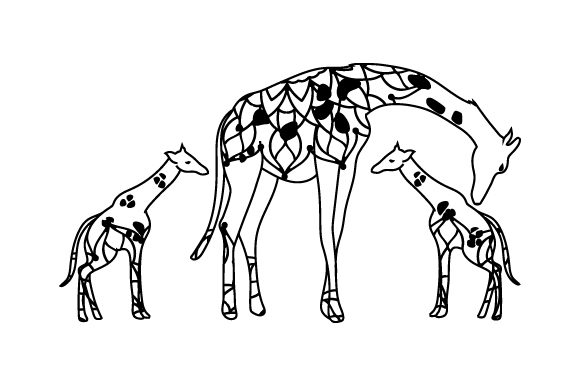 Mom and Baby Giraffes Embroidery Design Review