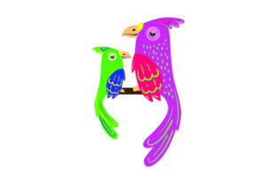 Mom and Baby Parrots Embroidery Design Review
