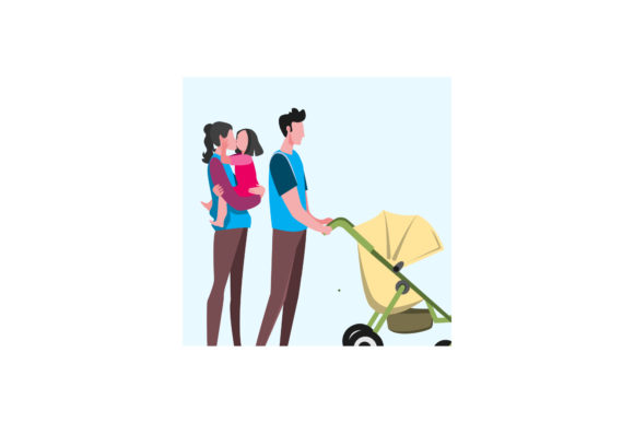 Mom, Dad, Kids Dog Family Graphics