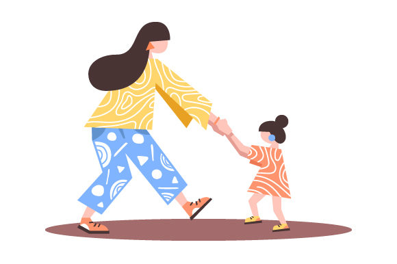 Mom Dancing with Daughter Crafts for Mother’s Day Branding