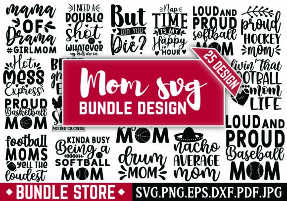 Mom Svg Bundle Design – A Crafts & Graphics Asset for Creative Projects